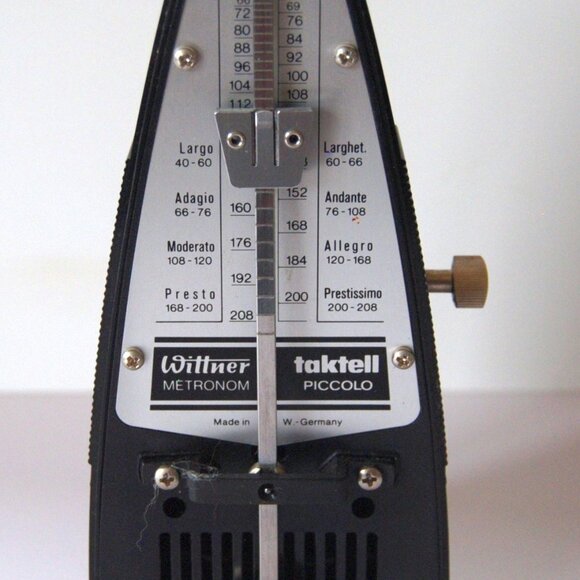 Vintage Wittner Taktell Piccolo Black Metronome West Germany Music Meter - Picture 6 of 7